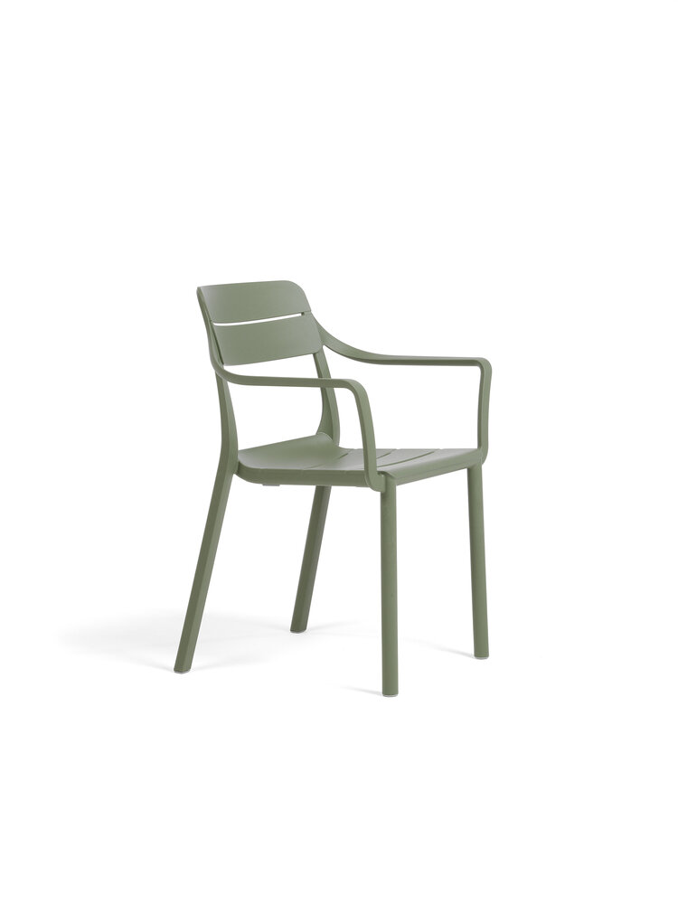 Nardi Cassia Armstoel &ndash; Compact Design &amp; Weerbestendig &ndash; Made in Italy - Cactus