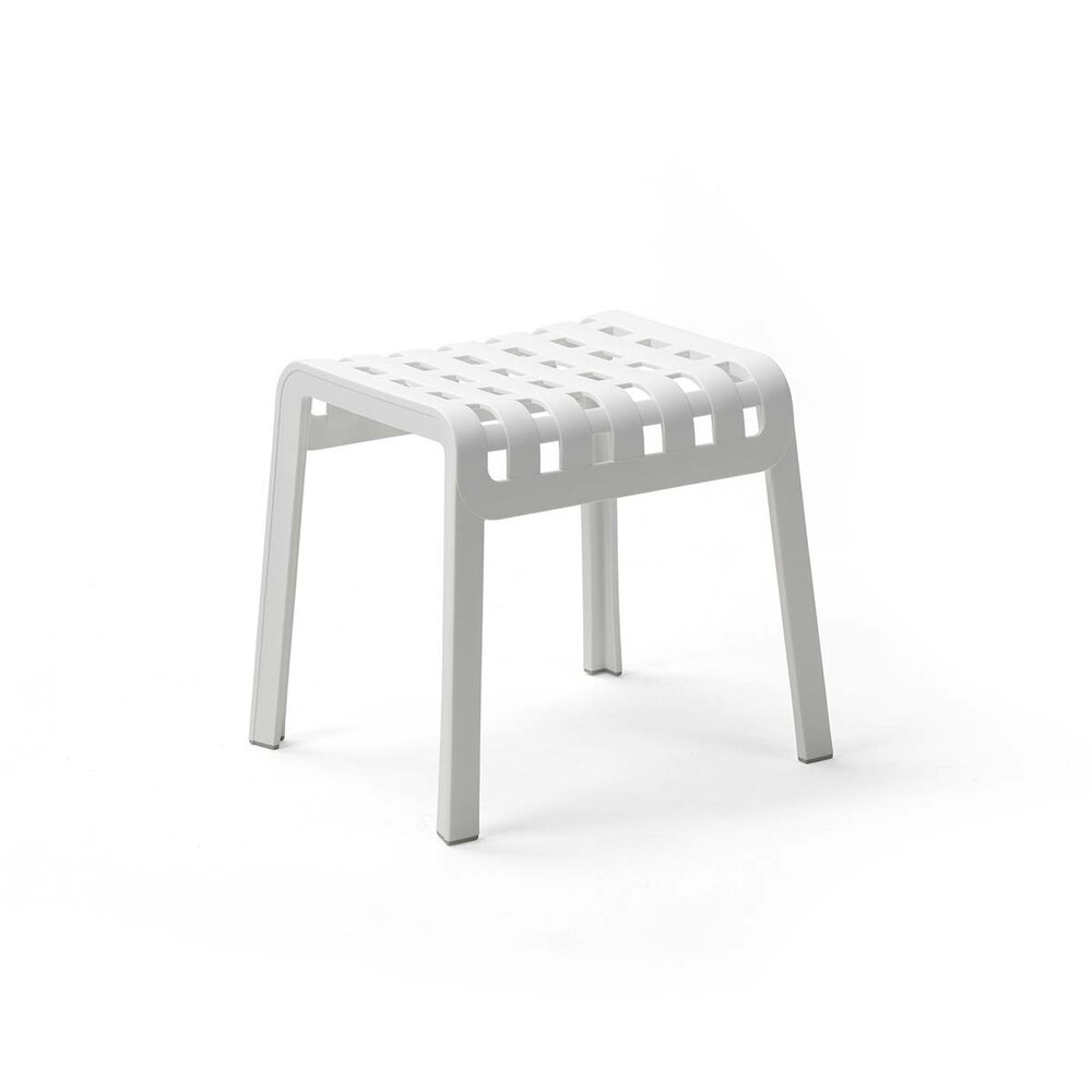 Nardi outdoor Poggio - Voetenbankje - Tafeltje - Wit