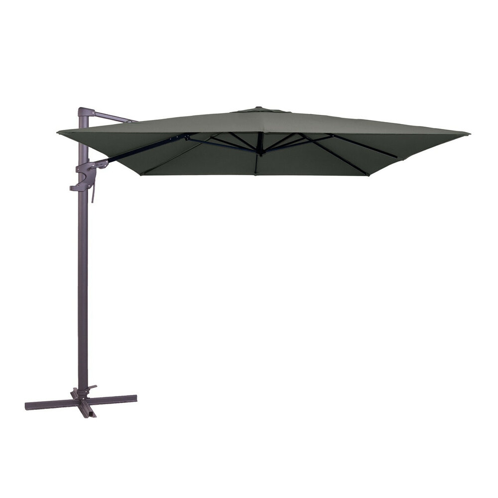 Madison Monaco Flex III - Zweefparasol - Vierkant 3.0 meter - Vrijhangend - Grijs
