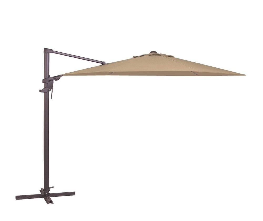 madison monaco flex parasol rond 330 cm ecru