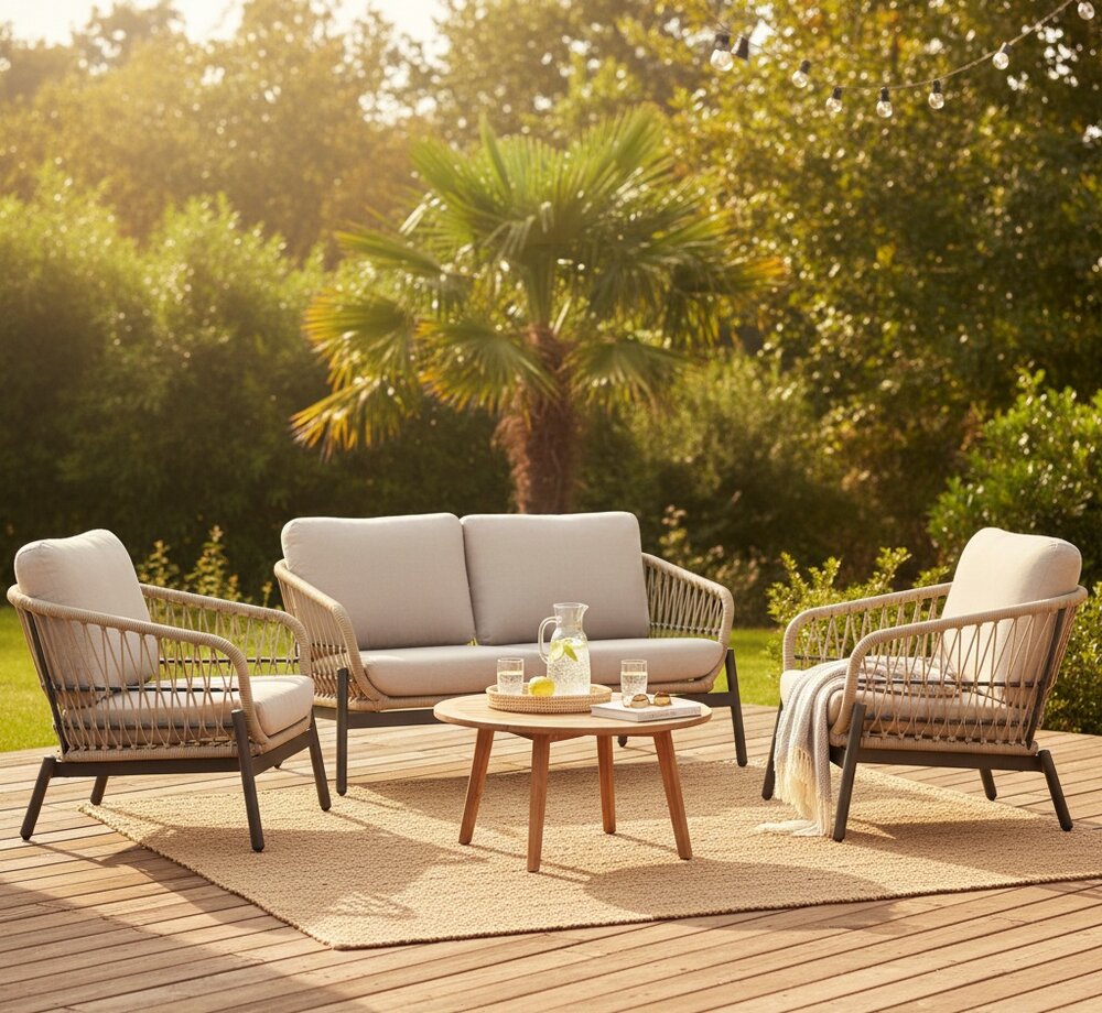 Lesli Living Zavi - Loungeset - Beige