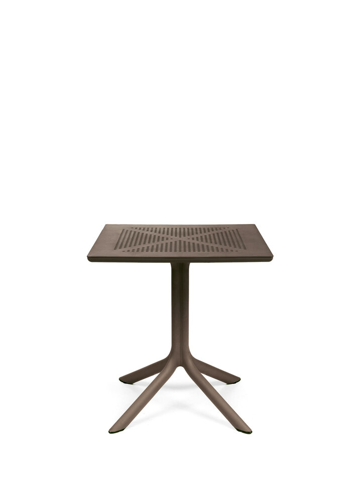 Nardi Clip 70 - Terrastafel - Vierkant 70 cm - Tabacco