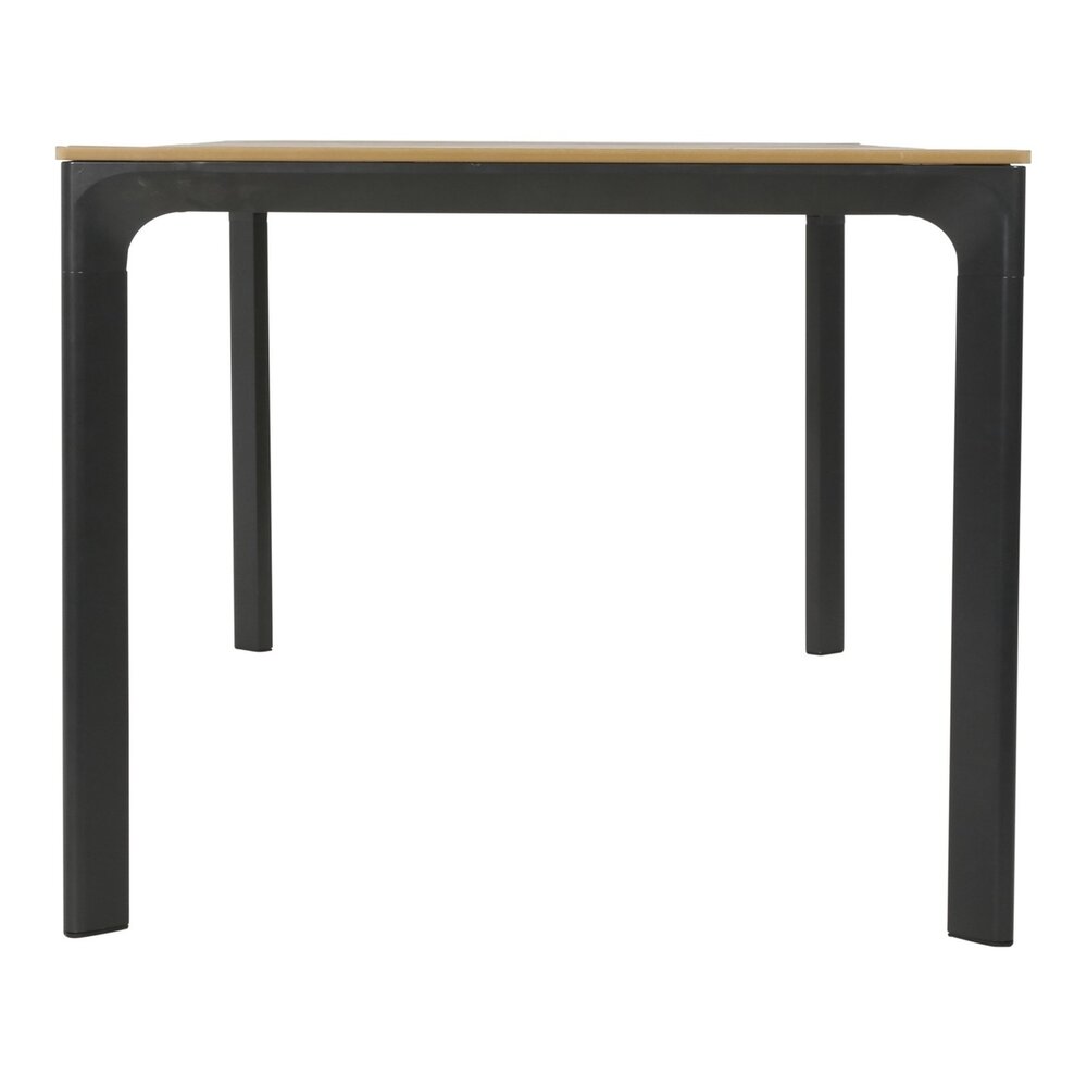 Tuintafel aluminium met polywood planken 200x90 cm