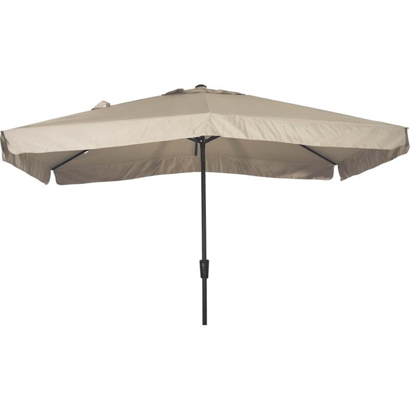 Lesli Living Libra - Staande Parasol -Opdraaimechanisme - Rechthoekig 2x3 meter - Ecru