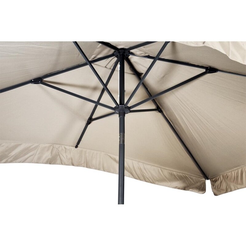 Lesli Living Libra - Staande Parasol -Opdraaimechanisme - Rechthoekig 2x3 meter - Ecru