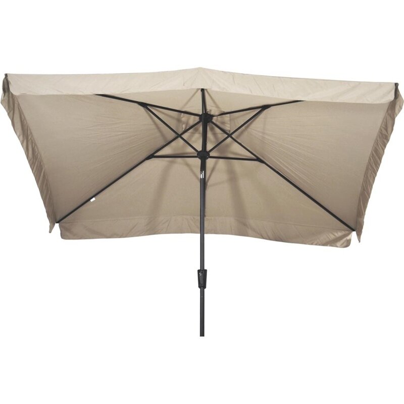 Lesli Living Libra - Staande Parasol -Opdraaimechanisme - Rechthoekig 2x3 meter - Ecru