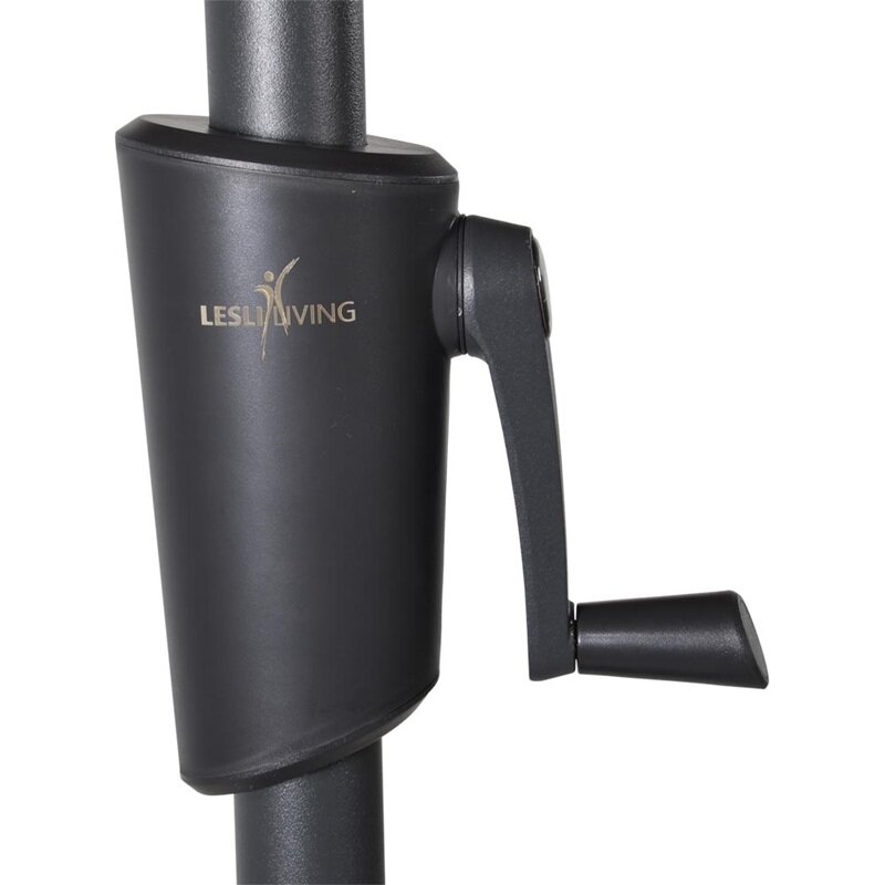 Lesli Living Libra - Staande Parasol -Opdraaimechanisme - Rechthoekig 2x3 meter - Ecru