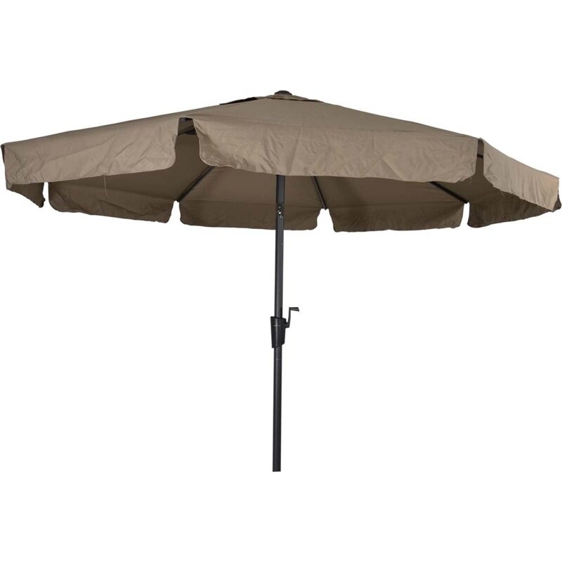 Lesli Living Libra - Staande Parasol -Opdraaimechanisme - Rond 3 meter - Taupe