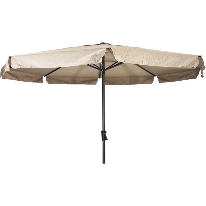 Lesli Living Libra - Staande Parasol -Opdraaimechanisme - Rond 3.5 meter - Ecru
