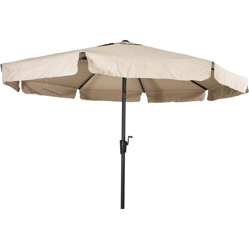 Lesli Living Libra - Staande Parasol -Opdraaimechanisme - Rond 3 meter - Ecru