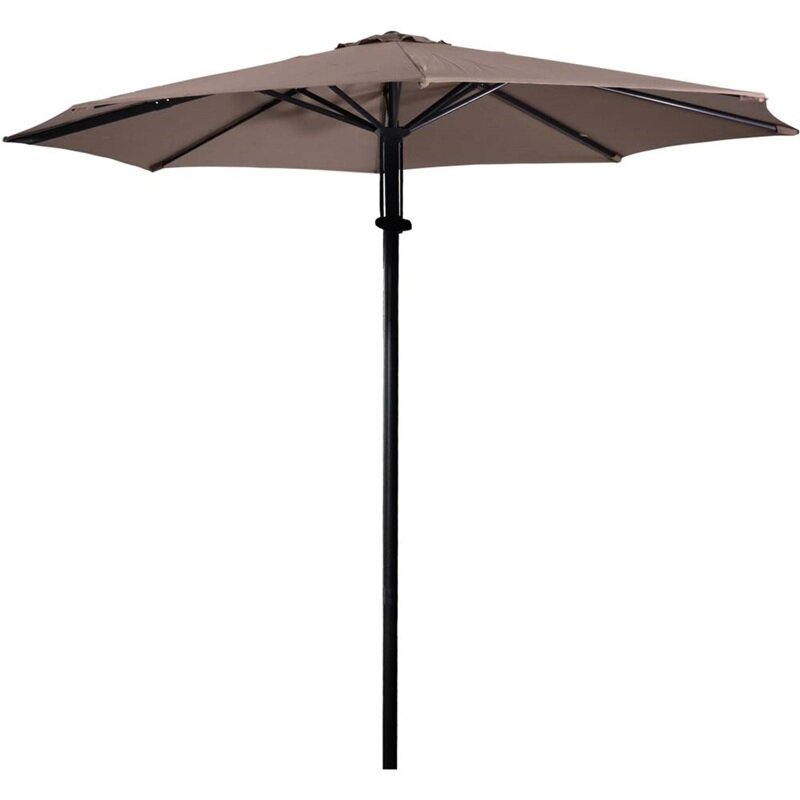 Lesli Living Libra Push Up - Staande Parasol - Rond 3 meter - Taupe