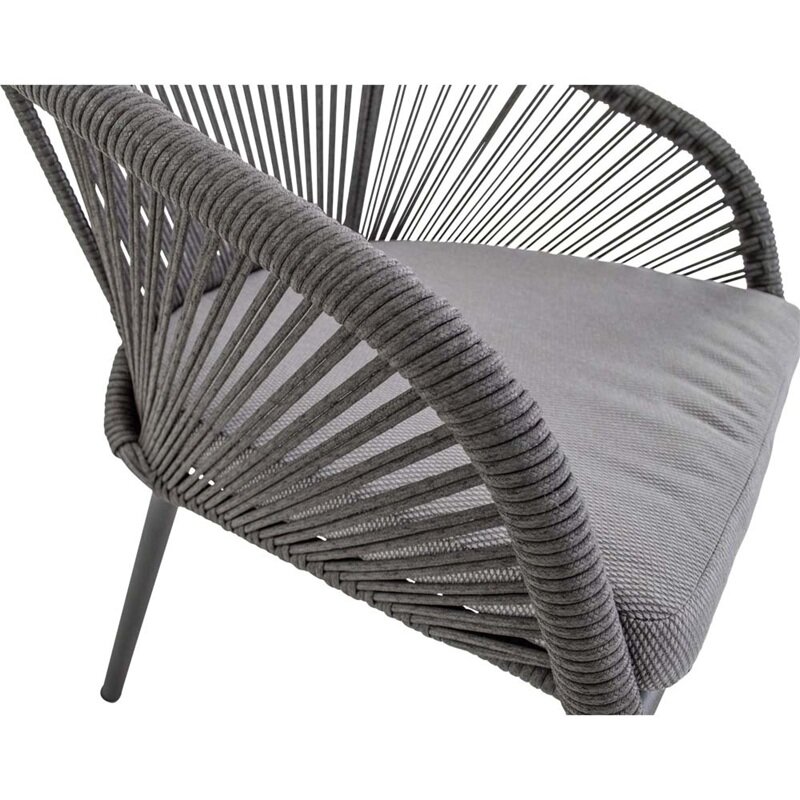 Lesli Living Hirado Grijs - Tuinstoel - Rope