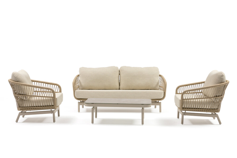Loungetafel met keramisch glasblad Carlijn Tendence Tuinmeubelen
