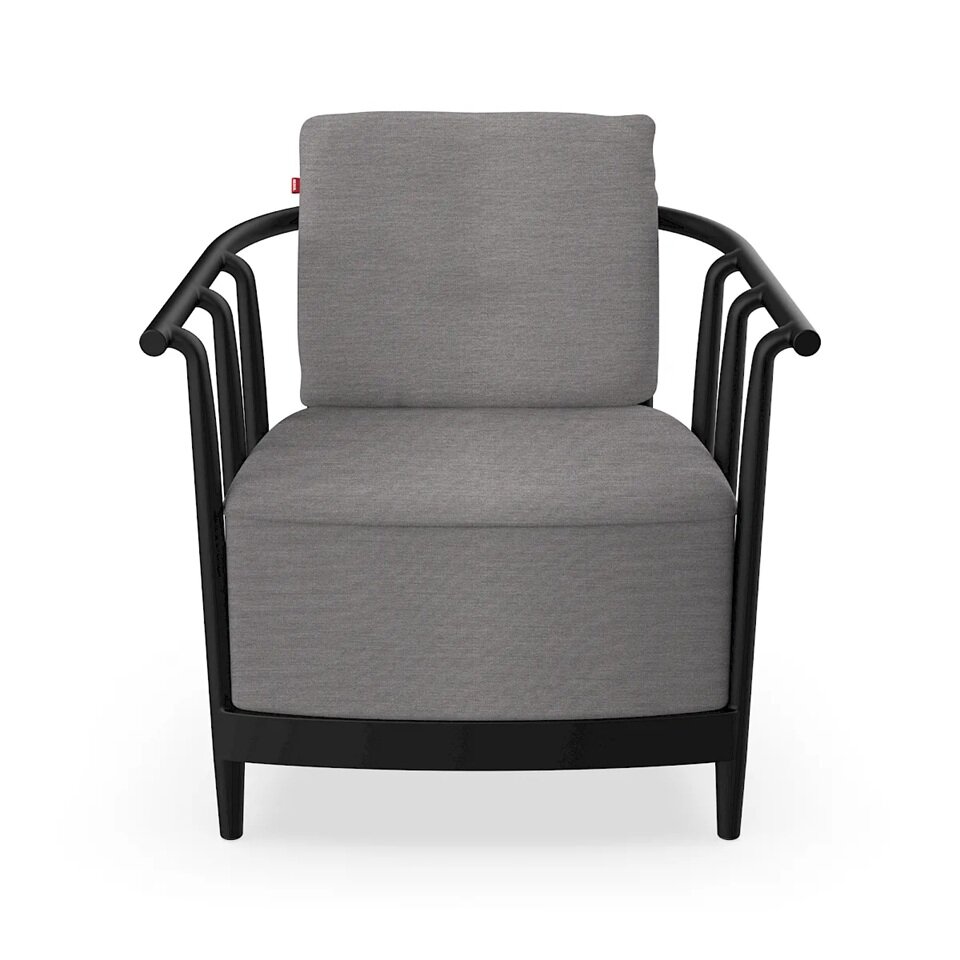 Resol Raff - Loungestoel - frame Noche - kussens Smoke