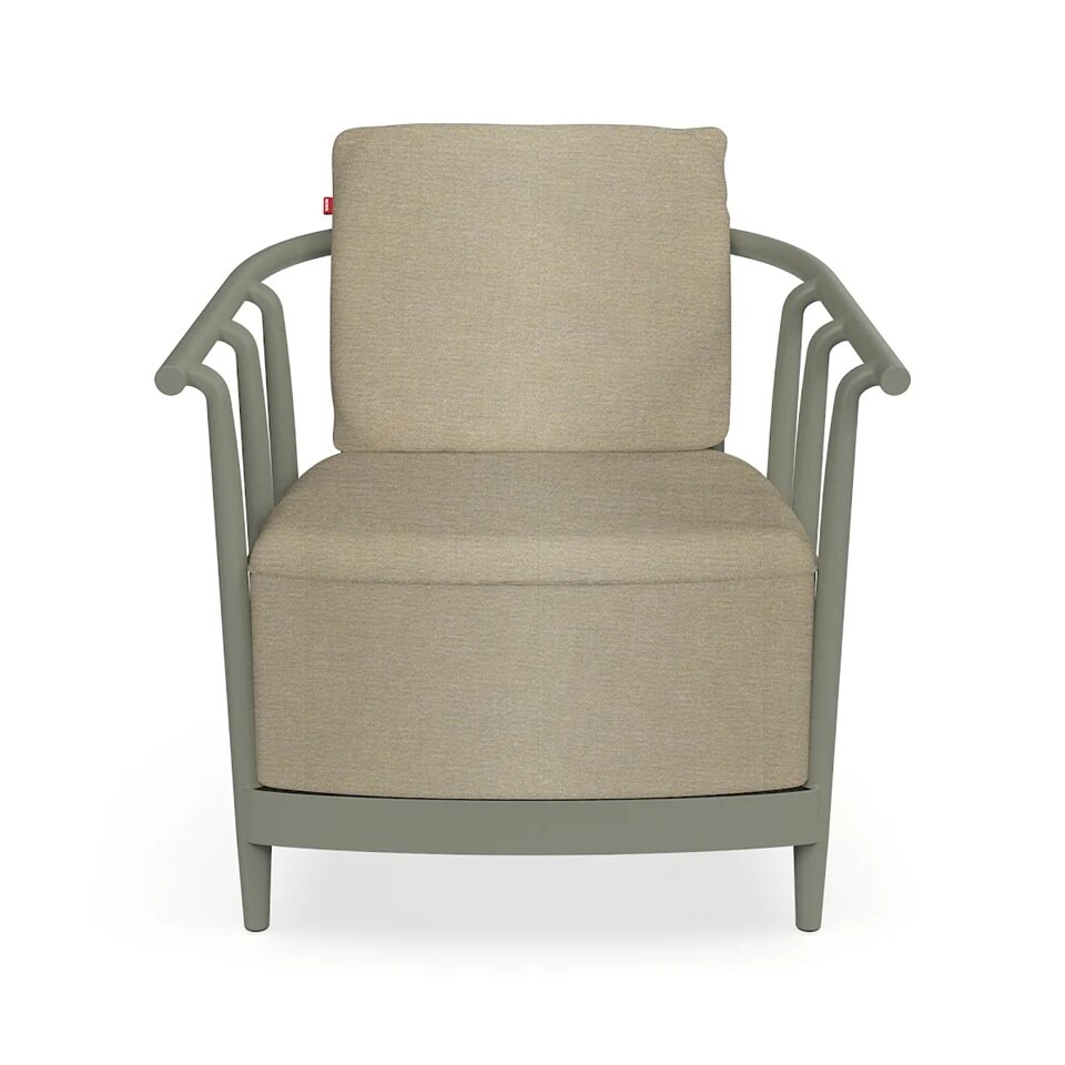 Resol Raff - Loungestoel - frame Salvia - kussens Limonetto