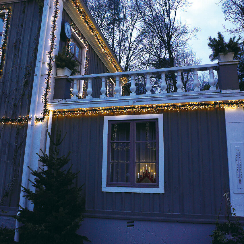 Super Cluster - Kerstverlichting - mini LED - Groen snoer - IP44