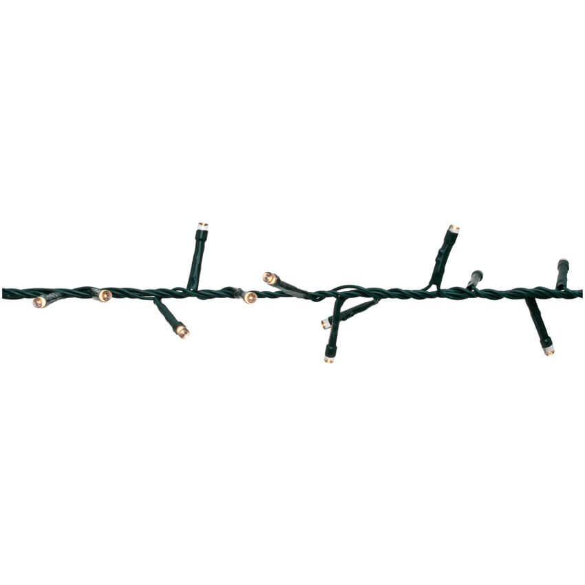 Cluster - Kerstverlichting - mini LED's - Groen snoer - IP44