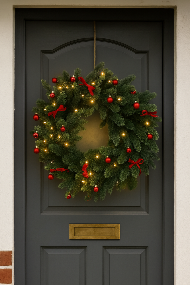Greenhaven Winter Collection Premium mix PE - Kerstkrans - rond 50 cm