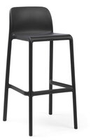 Nardi faro mini kunststof barkruk stapelbaar en in de kleur antraciet
