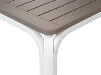 Nardi Alloro 140 - Tuintafel uitschuifbaar - Tortora / Wit
