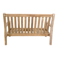 Teak 2-zits loungebank inclusief Olifin kussens