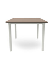 Resol Noa Kunststof Tuintafel 90x90 kleur: arena / wit