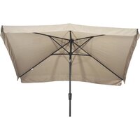 Lesli Living Libra - Staande Parasol -Opdraaimechanisme - Rechthoekig 2x3 meter - Ecru