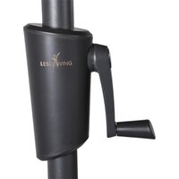 Lesli Living Libra - Staande Parasol - Rond 3 meter - Zwart