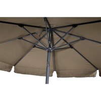 Lesli Living Libra - Staande Parasol - Rond 3 meter - Taupe