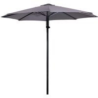 Lesli Living Libra Push Up - Staande Parasol - Rond 3 meter - Grijs