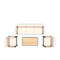 Lesli Living Manu - Loungeset - Aluminium