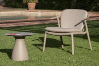 Resol Woody loungestoel Chocolate -  vol kunststof frame - voor binnen en buiten - UV bestendig