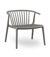 Resol Woody loungestoel Gris Oscuro -  vol kunststof frame - voor binnen en buiten - UV bestendig