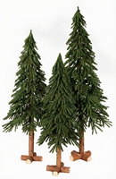 Alpine - Kunstkerstboom op stam - 210 cm - natuurlijke stam