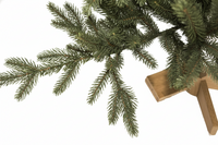 Our Nordic Christmas Arkansas - Kunstkerstboom - 213 cm - donkergroen - houten voet