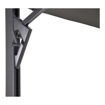 Zweefparasol Taurus 3x4meter, kleur: grijs