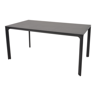 Tuintafel carcasonne 160x90 aluminium frame met painted glass