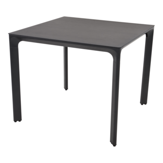 tuinntafel carcassonne 90x90 aluminium frame met painted glass