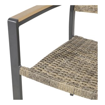 Tuinset Arezzo wicker met bank 160x90