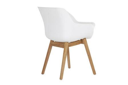 Hartman Sophie Teak Armchair, kleur: royal white