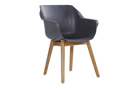 Hartman Sophie Teak Armchair, kleur: carbon black