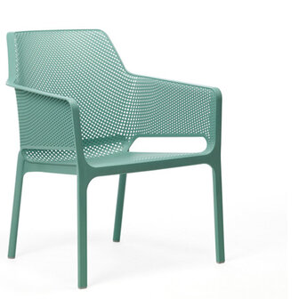 nardi lounger stoel net relax vol kunststof en stapelbaar in de kleur celeste