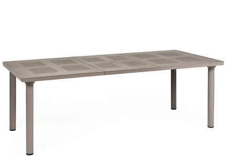 Libeccio uitschuif tafel of tuintafel van nardi in de kleur tortora taupe