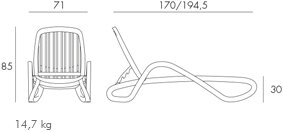 afmetingen nardi alfa ligbed