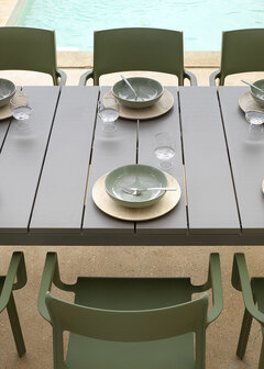 Nardi Rio uitschuif tafel 210/280x100 cm kleur: tortora