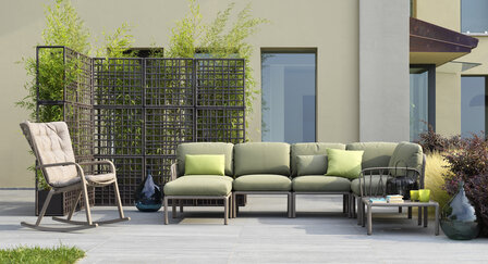 Nardi outdoor Komodo modulaire kunststof loungeset tortora