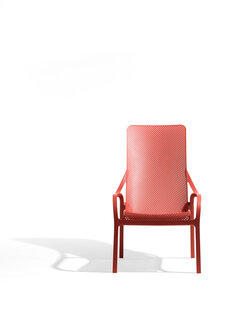 Nardi outdoor Net - Loungestoel - kleur Corallo - Stapelbaar - 100% Recyclebaar