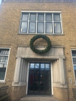 Miami - Kerstkrans - 120/60 cm - Brandvertragend - 3 Dimensionaal - Binnen &amp; Buiten gebruik