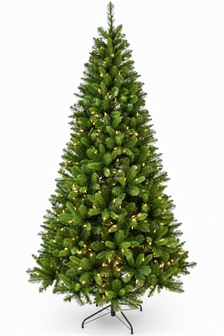 National Tree Company Akron - Kunstkerstboom - 213 cm - 400 warm witte Leds