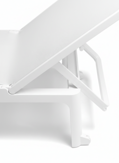 Nardi Plano - Ligbed - Luxe - Extra breed - Wit / Wit